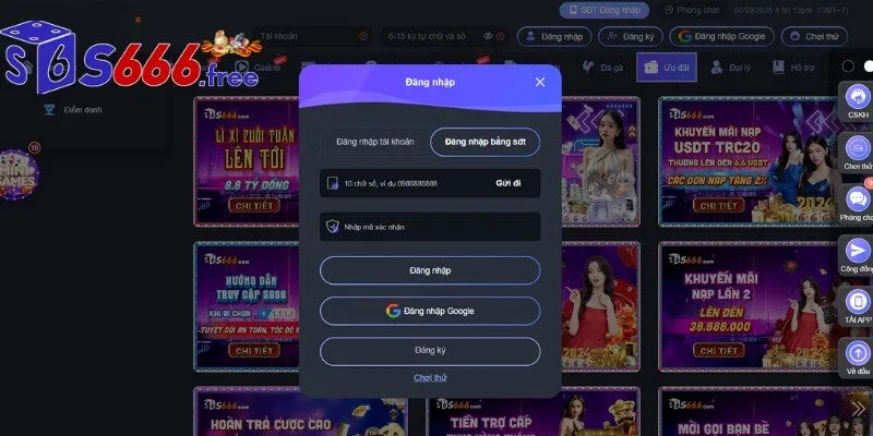 Chỉ dẫn 3 bước đăng nhập S666 tường tận