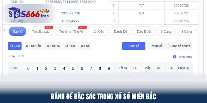 Đánh đề đặc sắc trong xổ số miền Bắc