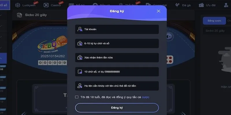 4 bước trở thành hội viên của S666